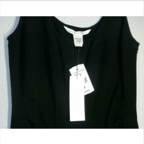 Diane Von Furstenberg Ulani Black Tank Dress 10 - Picture 4 of 8